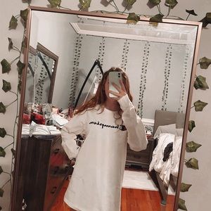 white long sleeve champion t